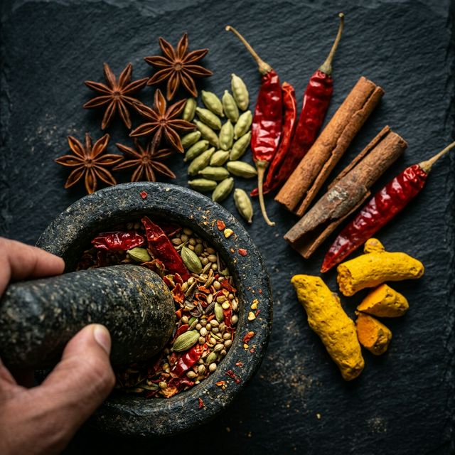 Indische Gewürze – das Geheimnis der Küche im Sanjha Tadka Erfurt